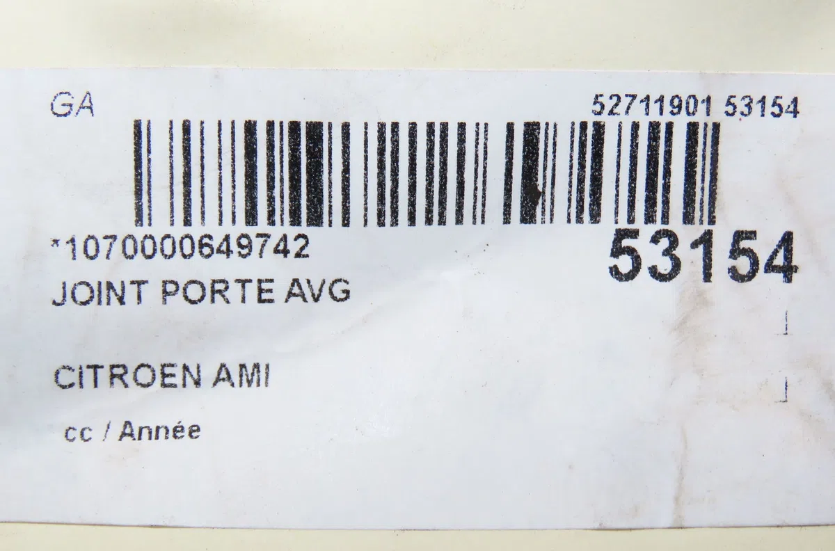 Joint porte avg CITROEN AMI occasion