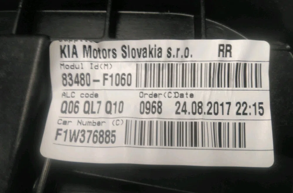 Mecanisme leve-glace arrière droit Kia SPORTAGE IV (QL, QLE) 1.7 crdi (2015) occasion