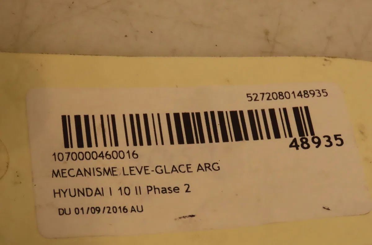 Mecanisme leve-glace arrière gauche Hyundai I10 III (AC3, AI3) 1.0 t-gdi (2020) occasion