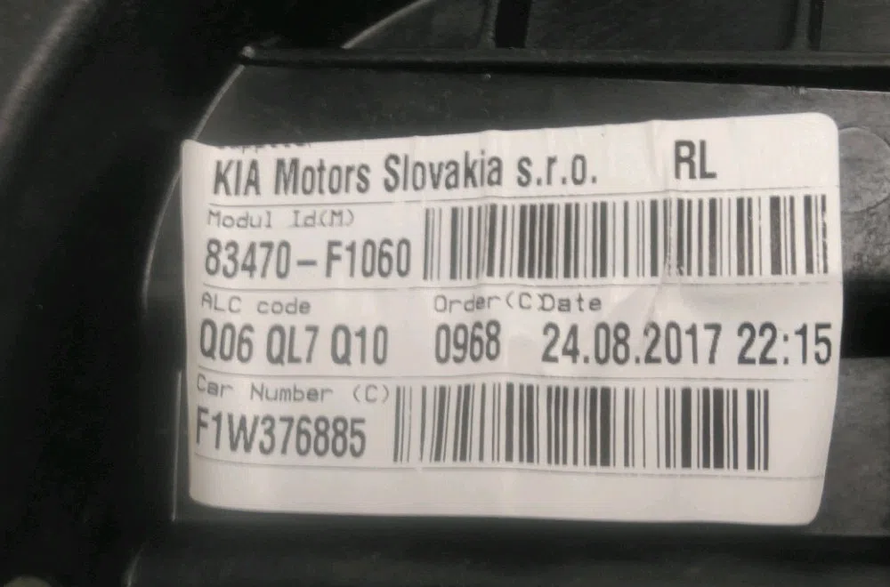 Mecanisme leve-glace arrière gauche Kia SPORTAGE IV (QL, QLE) 1.7 crdi (2015) occasion