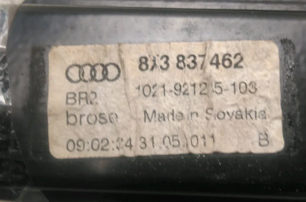 Mécanisme lève-glace avant droit Audi A1 (8X1, 8XK) 1.2 tfsi (2010-2015) occasion