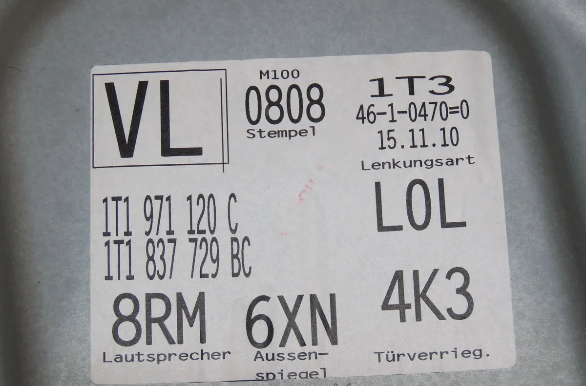 Mécanisme lève-glace avant gauche Volkswagen TOURAN (1T3) 1.6 tdi (2010-2015) 5 portes occasion