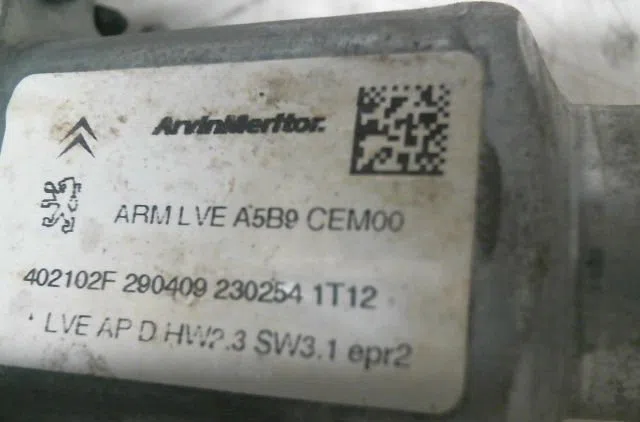Mecanisme  moteur lève-glace avant droit Citroën BERLINGO Camionnette-Monospace (B9) 1.6 hdi 90 16v (2008) 3 portes occa