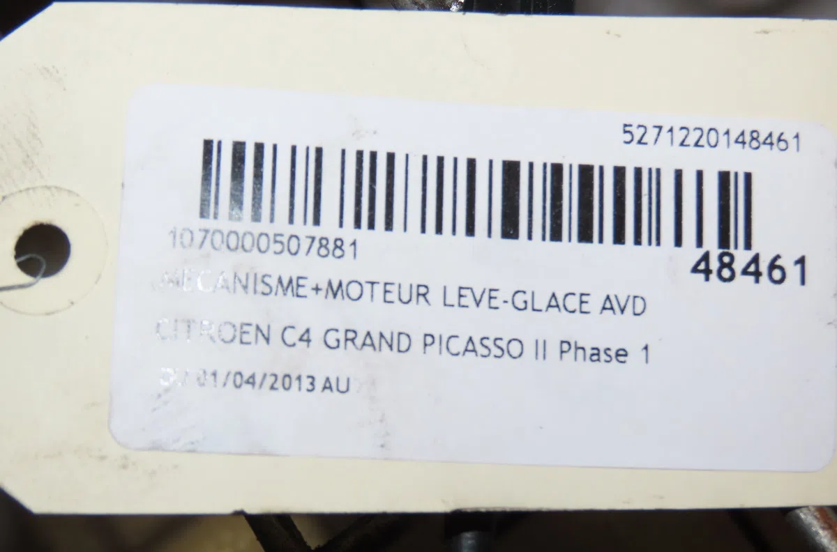 Mecanisme  moteur lève-glace avant droit Citroen C4 GRAND PICASSO II (DA_, DE_) 1.6 bluehdi 120 (2014) occasion