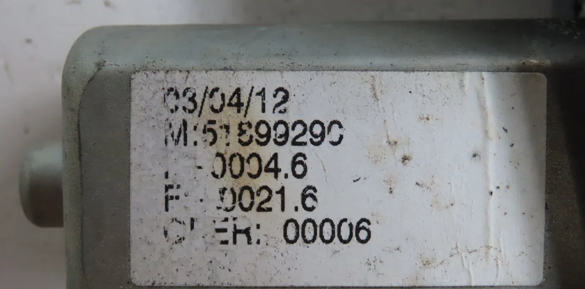 Mecanisme  moteur lève-glace avant droit Fiat PUNTO (199_) 0.9 twinair turbo (2012) occasion