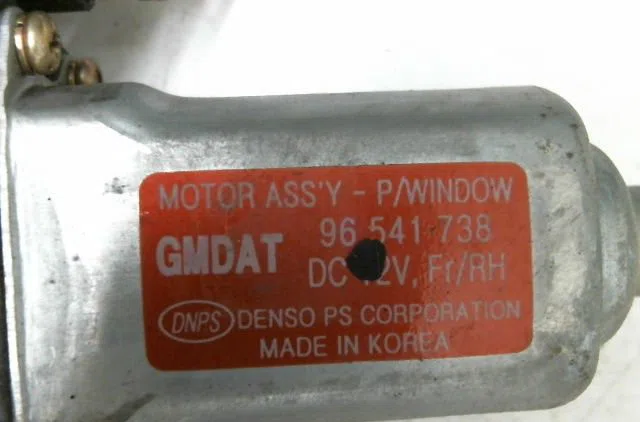 Mecanisme  moteur lève-glace avant droit GM DAEWOO KALOS occasion