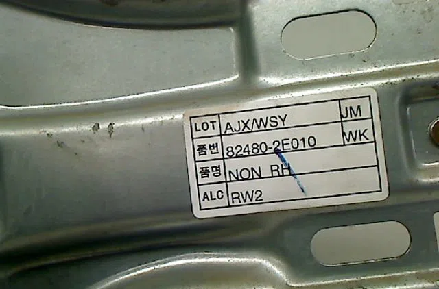 Mecanisme  moteur lève-glace avant droit Hyundai TUCSON (JM) 2.0 crdi traction intégrale (2004-2010) 5 portes occasion