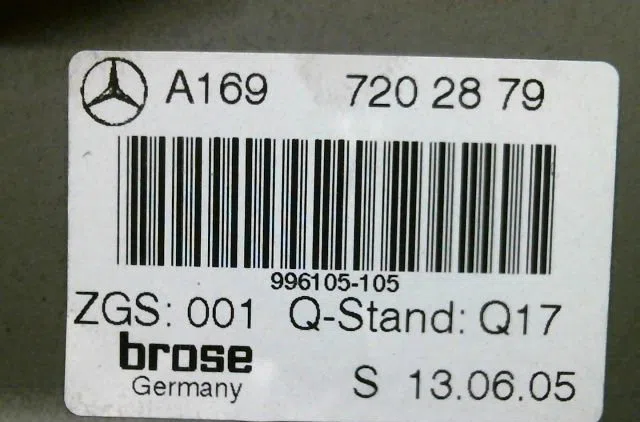 Mecanisme  moteur lève-glace avant droit Mercedes-benz CLASSE A (W169) A 180 cdi (169.007, 169.307) (2004-2012) 5 portes