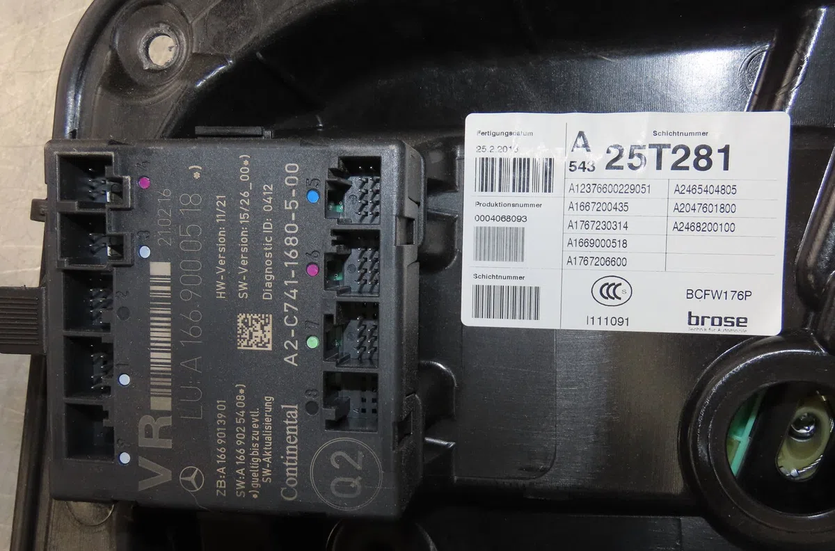 Mecanisme  moteur lève-glace avant droit Mercedes-benz CLASSE A (W176) A 160 (176.041) (2015-2018) occasion