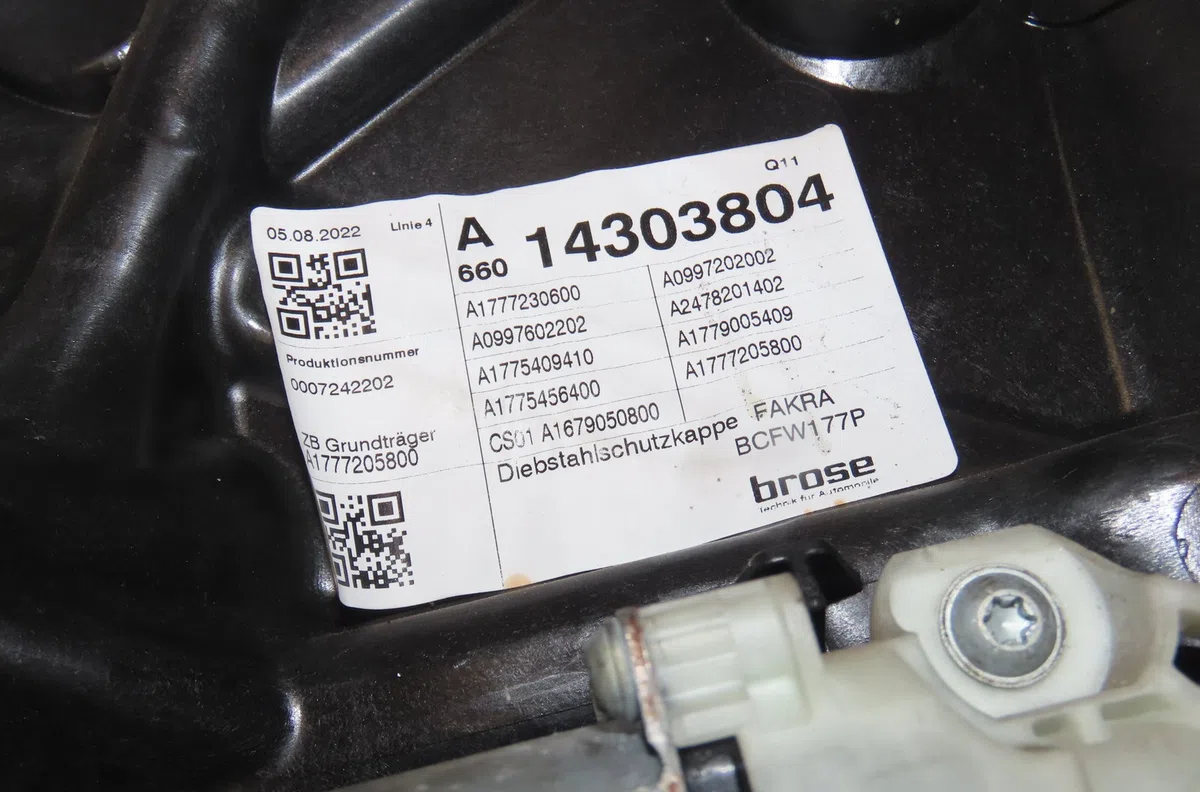 Mecanisme  moteur lève-glace avant droit Mercedes-benz CLASSE A (W177) A 200 d (177.012) (2018) 5 portes occasion