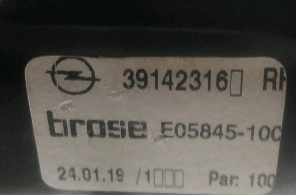 Mecanisme  moteur lève-glace avant droit Opel ASTRA K Sports Tourer (B16) 1.6 cdti (35) (2015) occasion
