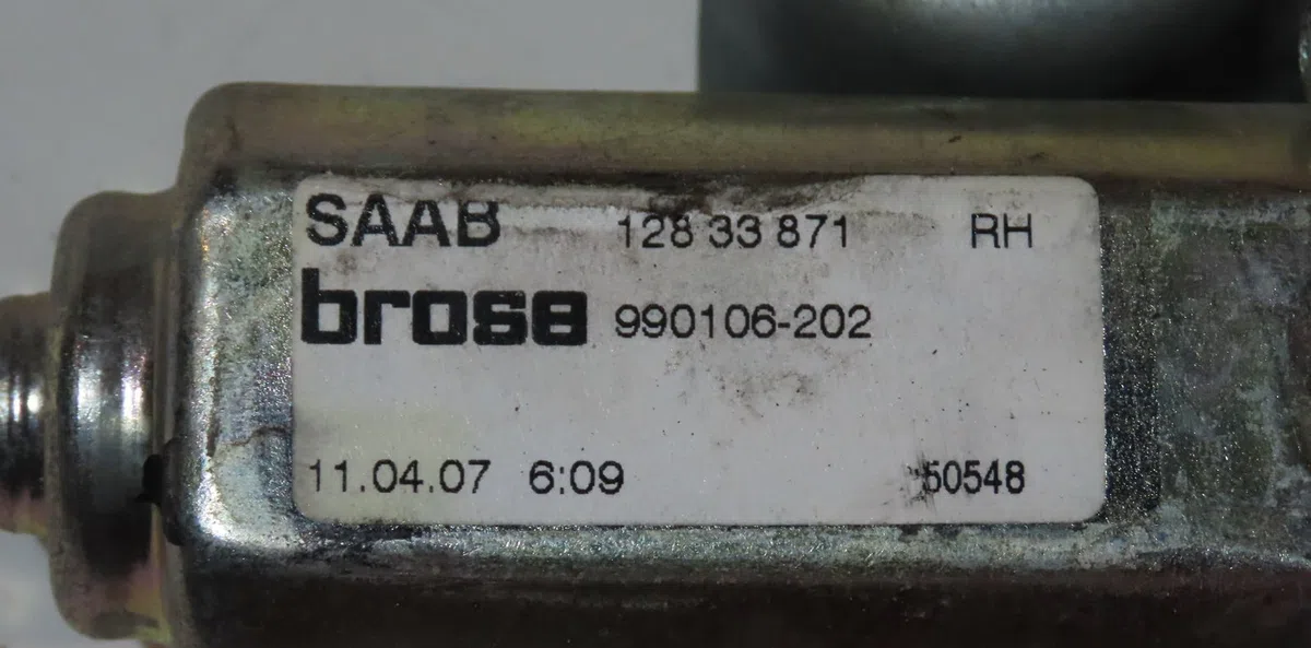Mecanisme  moteur lève-glace avant droit Saab 9-3 Décapotable (YS3F) 1.9 tid (2006-2015) occasion