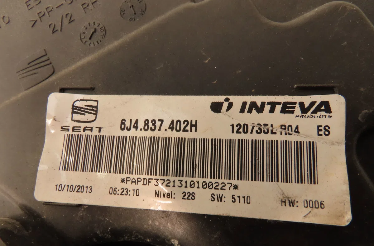 Mecanisme  moteur lève-glace avant droit Seat IBIZA IV (6J5, 6P1) 1.2 tdi (2010-2015) occasion