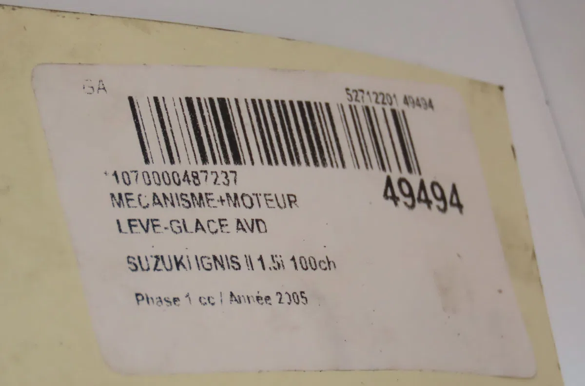 Mecanisme  moteur lève-glace avant droit Suzuki IGNIS II (MH) 1.5 4x4 (rm415) (2003) occasion
