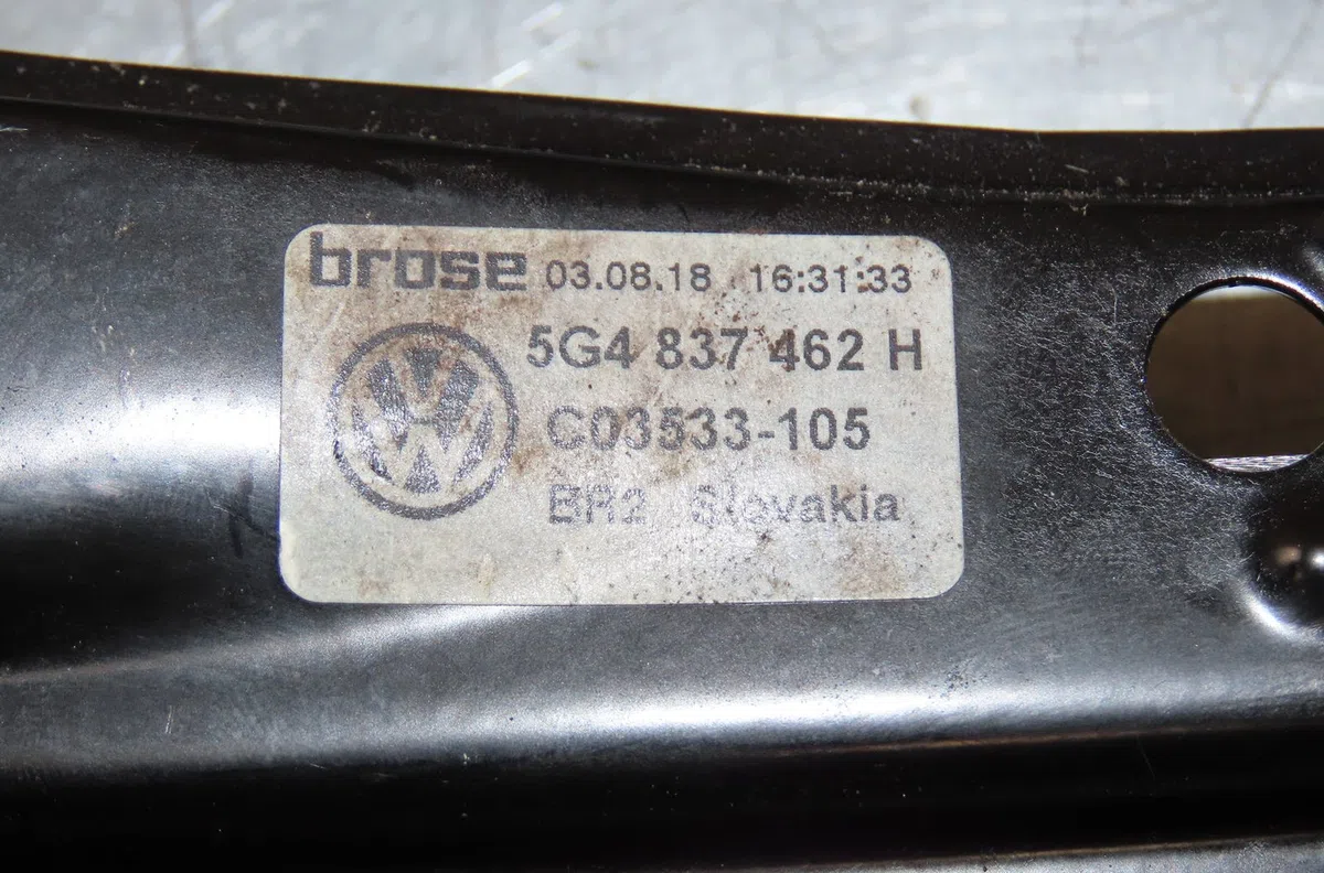 Mecanisme  moteur lève-glace avant droit Volkswagen GOLF VII (5G1, BQ1, BE1, BE2) 1.0 tsi (2015-2020) occasion