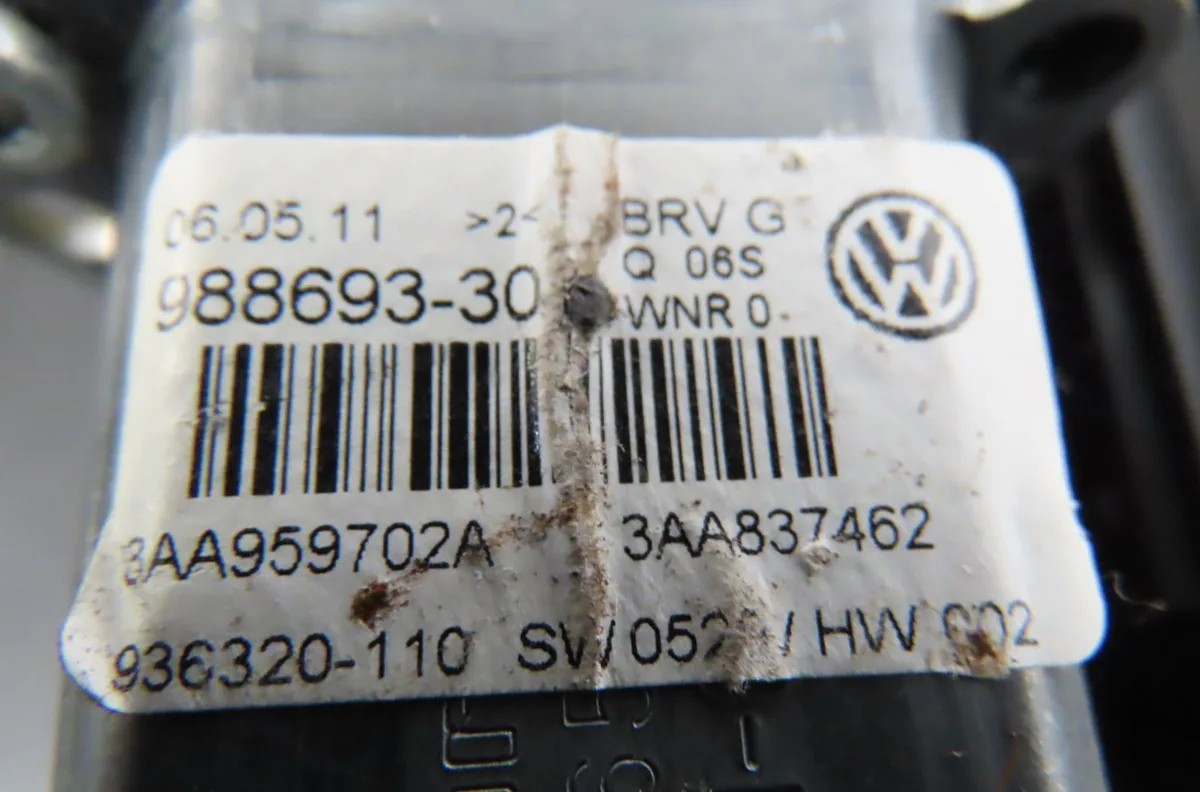 Mecanisme  moteur lève-glace avant droit Volkswagen PASSAT B7 Variant (365) 1.6 tdi (2010-2014) occasion