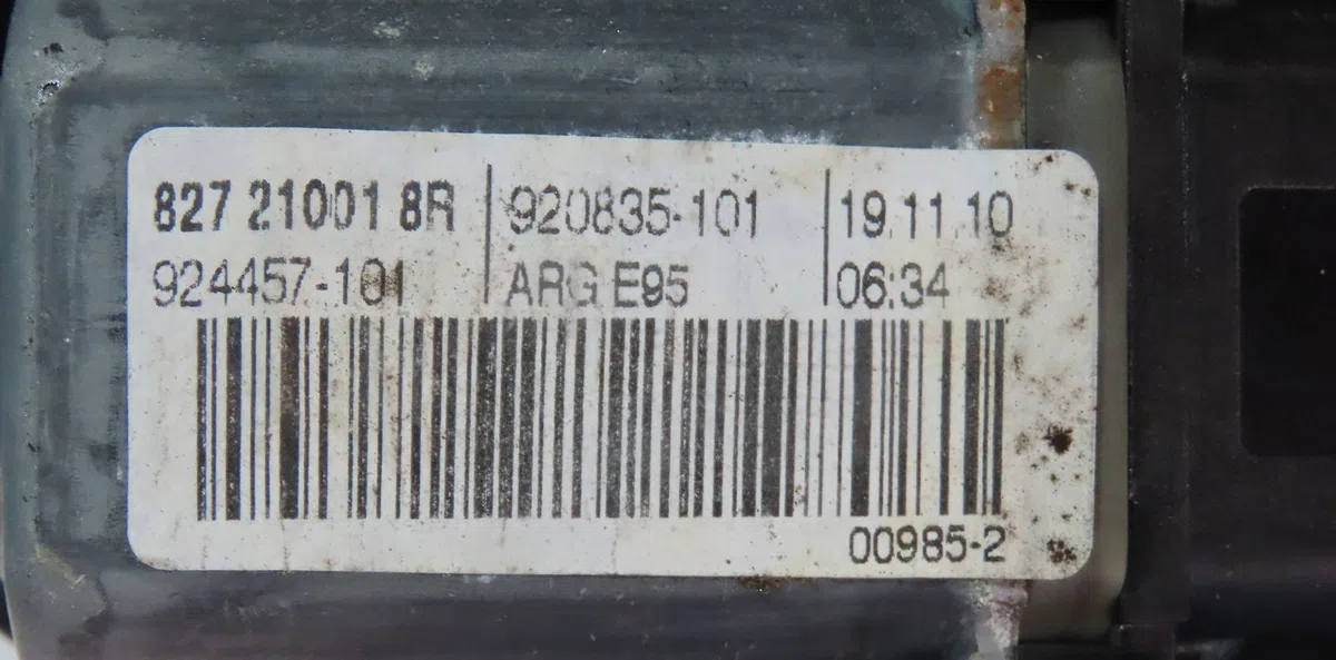 Mécanismemoteur lève glace aile arg Renault MEGANE CC (EZ0-1_) 1.5 dci (ez09, ez1g, ez0d, ez14) (2010) occasion