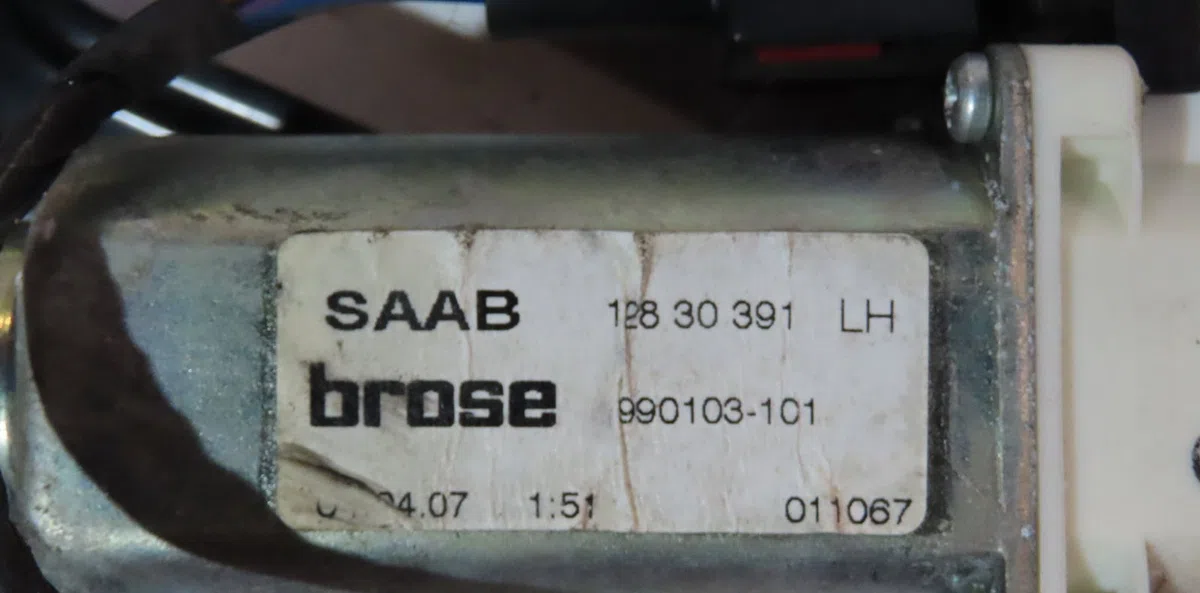 Mécanismemoteur lève glace aile arg Saab 9-3 Décapotable (YS3F) 1.9 tid (2006-2015) occasion