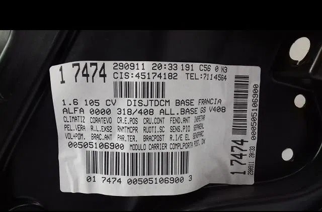Mecanismemoteur leve-glace ard Alfa romeo GIULIETTA (940_) 1.6 jtdm (940fxd1a) (2010-2016) 5 portes occasion