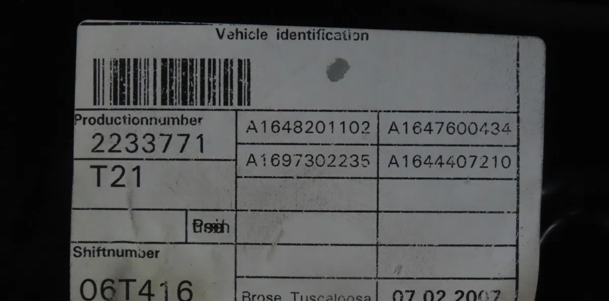Mecanismemoteur leve-glace ard Mercedes-benz CLASSE M (W164) Ml 420 cdi 4-matic (164.128) (2006-2009) occasion