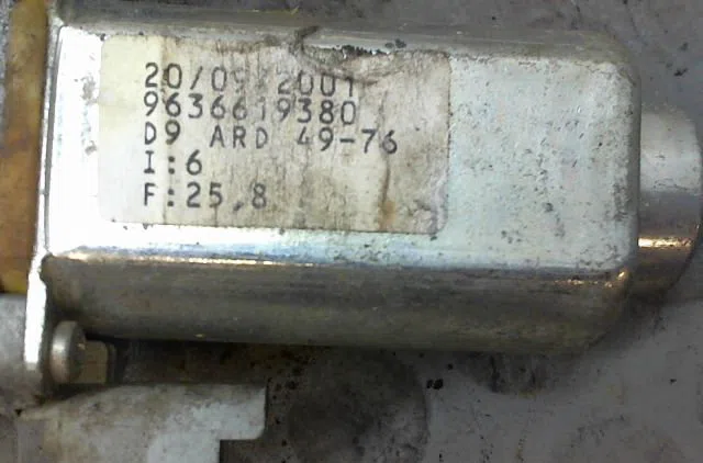 Mecanismemoteur leve-glace ard Peugeot 406 Break (8E-F) 2.0 hdi 110 (1999-2004) 5 portes occasion