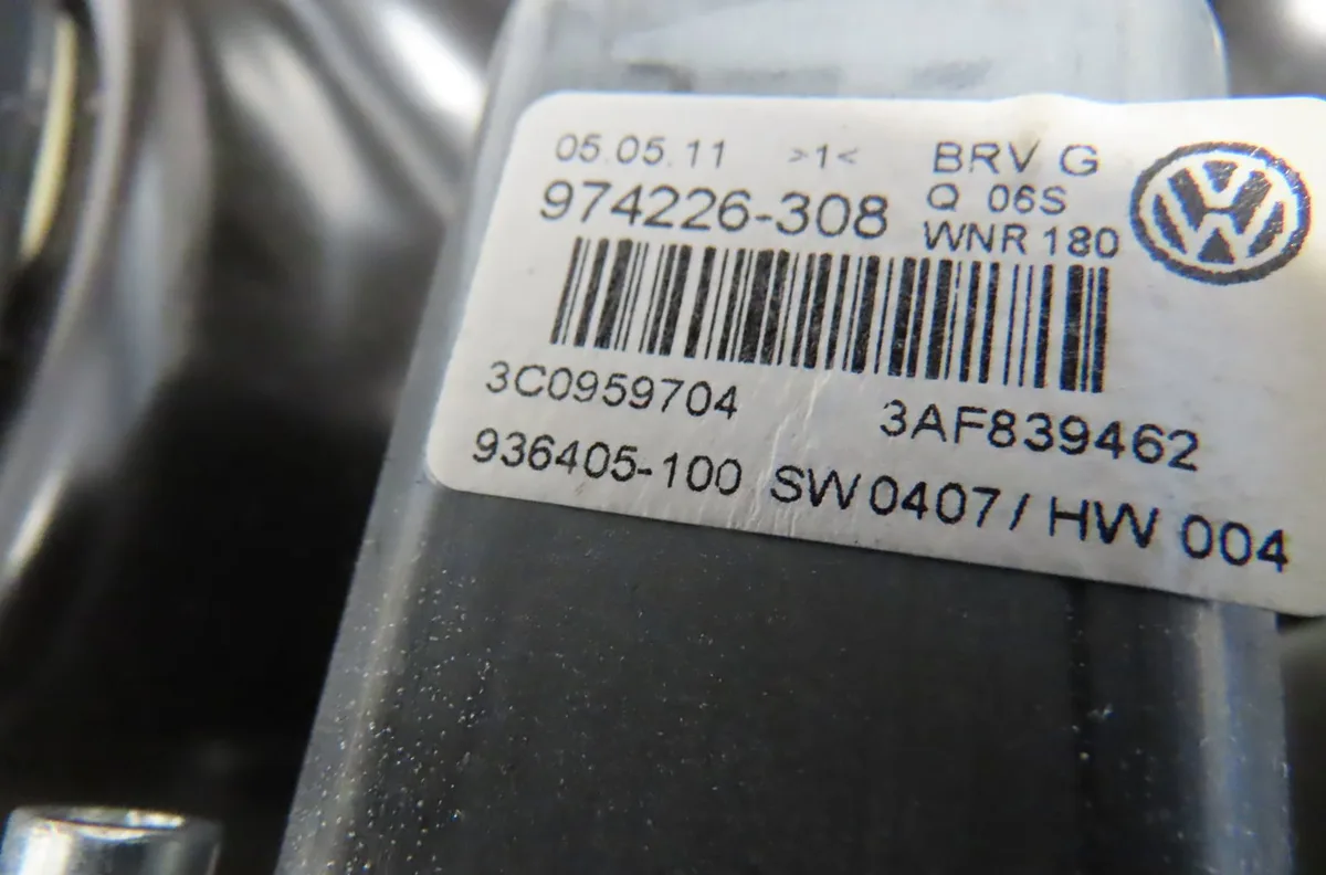 Mecanismemoteur leve-glace ard Volkswagen PASSAT B7 Variant (365) 1.6 tdi (2010-2014) occasion
