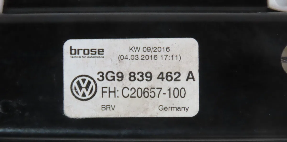 Mecanismemoteur leve-glace ard Volkswagen PASSAT B8 Variant (3G5, CB5) 2.0 tdi (2014) occasion