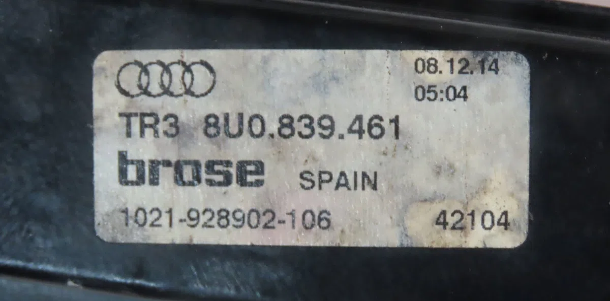 Mecanismemoteur leve-glace arg Audi Q3 (8UB, 8UG) 2.0 tdi (2011-2018) occasion
