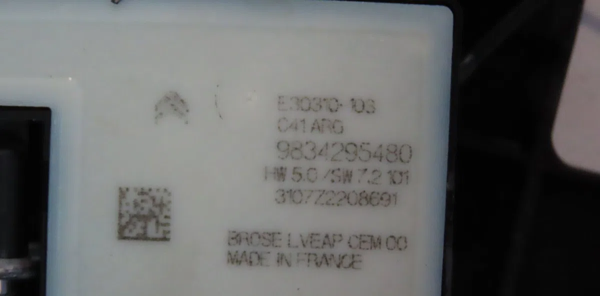 Mecanismemoteur leve-glace arg Citroën C4 III (BA_, BB_, BC_) 1.5 bluehdi 130 (bbyhzb) (2020) occasion