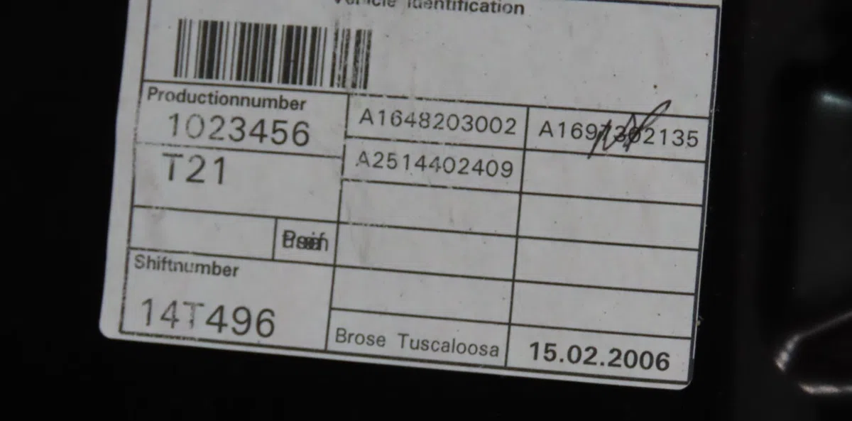Mecanismemoteur leve-glace arg Mercedes-benz CLASSE R (W251, V251) R 350 4-matic (251.065, 251.165) (2005-2012) occasion