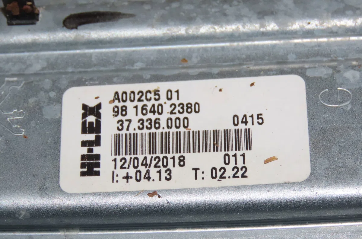 Mecanismemoteur leve-glace arg Peugeot 208 I (CA_, CC_) 1.2 thp 110 (2013) occasion