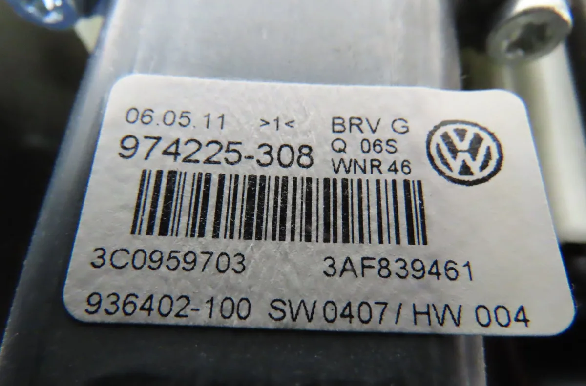Mecanismemoteur leve-glace arg Volkswagen PASSAT B7 Variant (365) 1.6 tdi (2010-2014) occasion