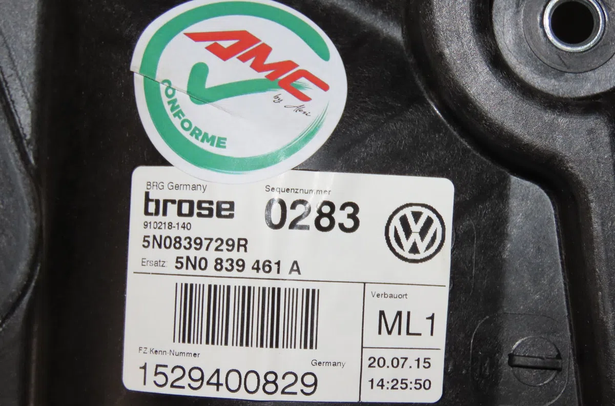 Mecanismemoteur leve-glace arg Volkswagen TIGUAN (5N_) 2.0 tdi (2008-2018) occasion