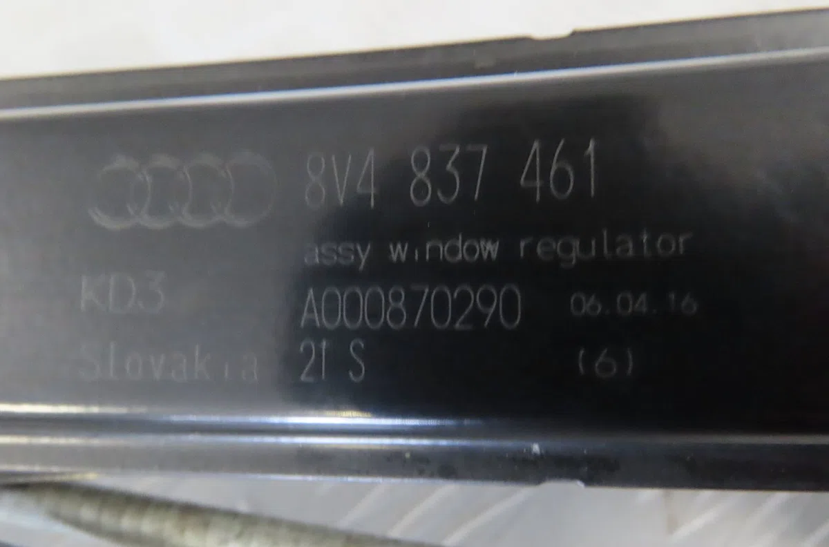 Mecanismemoteur leve-glace avg Audi A3 Sportback (8VA, 8VF) 1.6 tdi (2012) occasion
