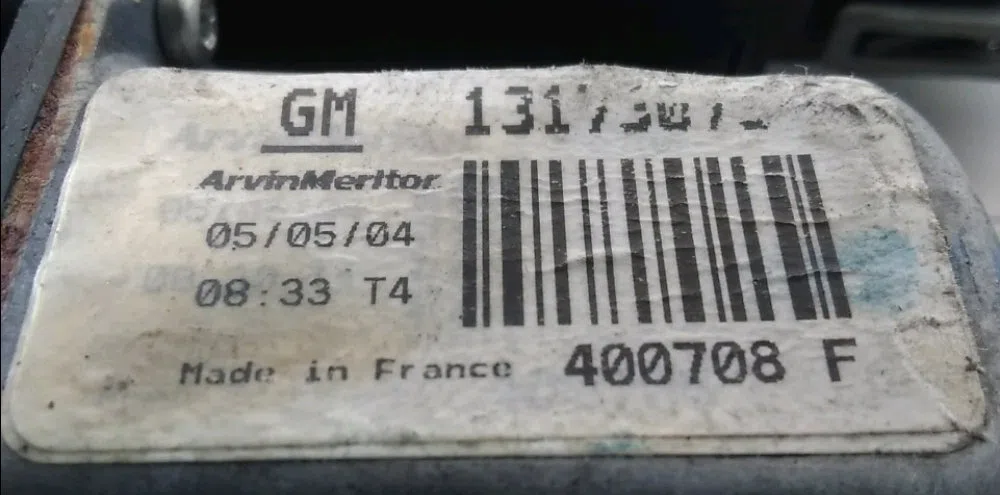 Mecanismemoteur leve-glace avg Opel CORSA C (X01) 1.0 (f08, f68) (2000-2003) occasion