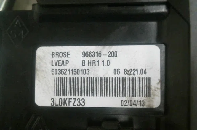 Mecanismemoteur leve-glace avg Renault MEGANE III 3-5 portes (BZ0-1_, B3_) 1.2 tce (bz2b, bz11) (2012-2015) 5 portes occ