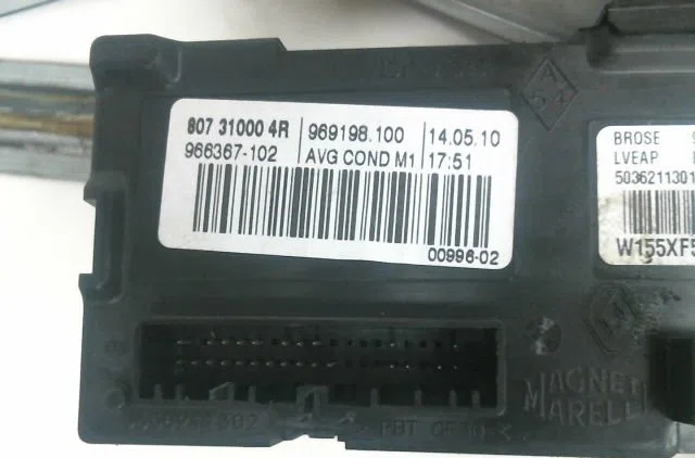 Mecanismemoteur leve-glace avg Renault MEGANE III 3-5 portes (BZ0-1_, B3_) 1.5 dci (bz09, bz0d, bz1w, bz29, bz14) (2009)