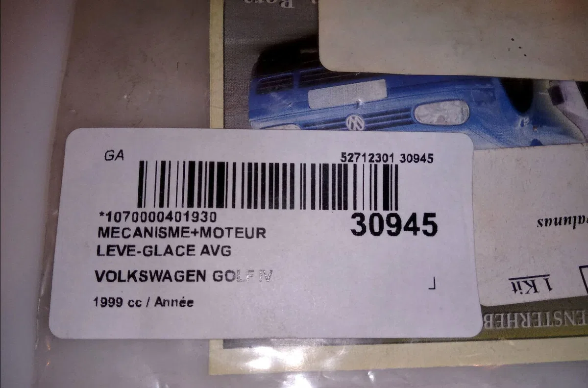Mecanismemoteur leve-glace avg VOLKSWAGEN GOLF IV 1999 occasion