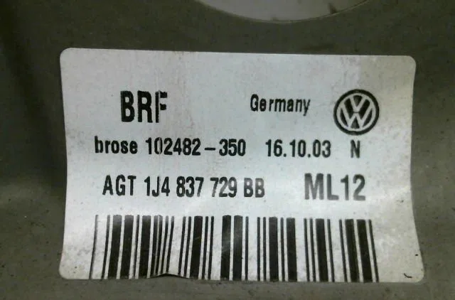 Mecanismemoteur leve-glace avg Volkswagen GOLF IV (1J1) 1.6 16v (2000-2005) occasion