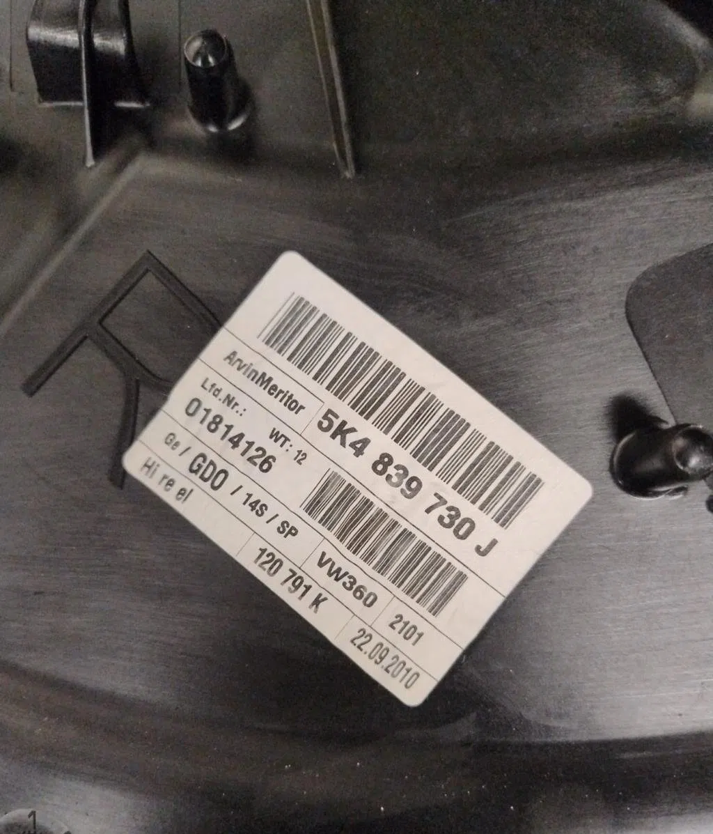 Mecanismemoteur leve-glace porte coulissante d Volkswagen GOLF VI (5K1) 2.0 gti (2009-2012) occasion