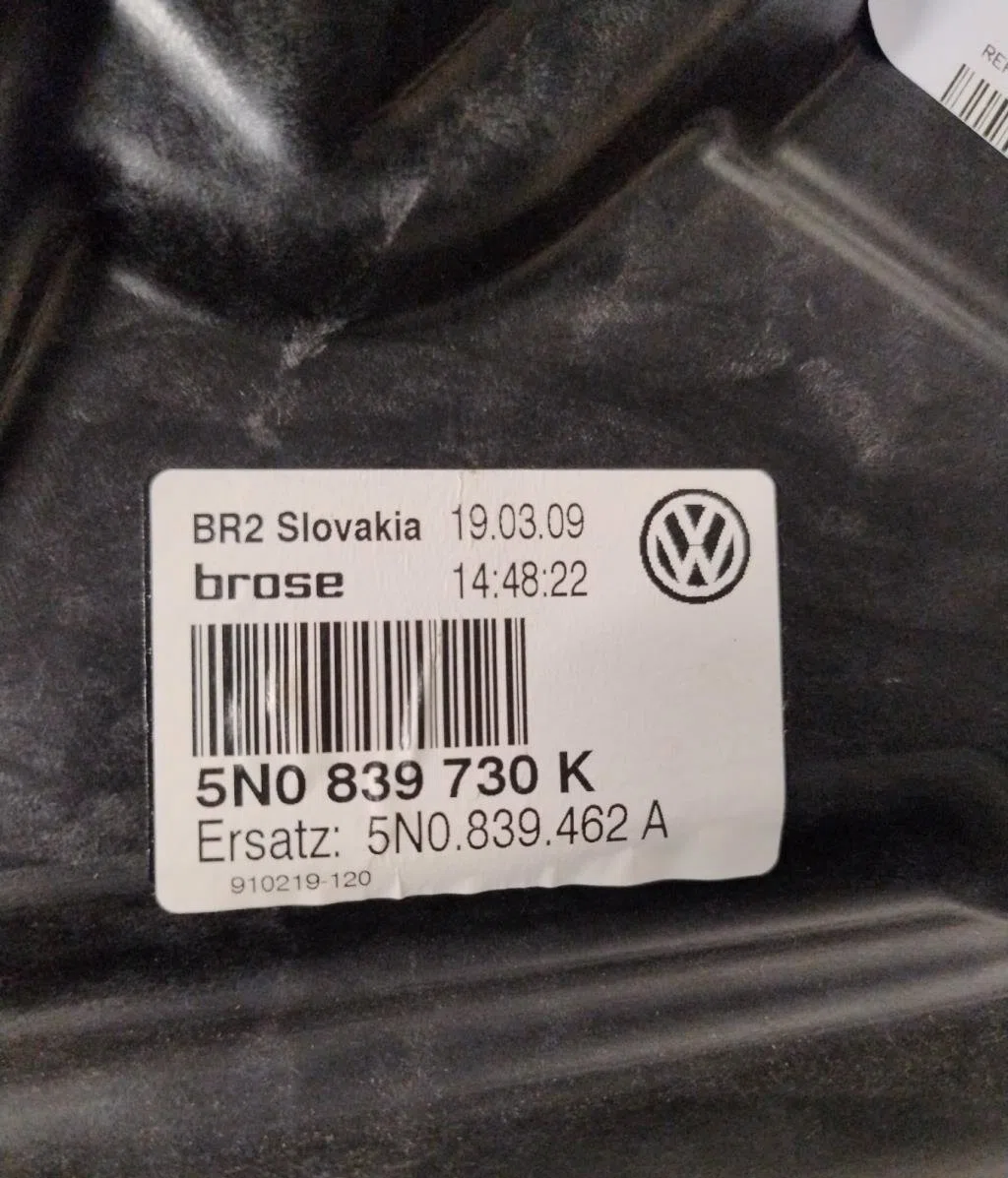Mecanismemoteur leve-glace porte coulissante d VOLKSWAGEN TIGUAN 1  TIGUAN 1 PHASE 1 occasion