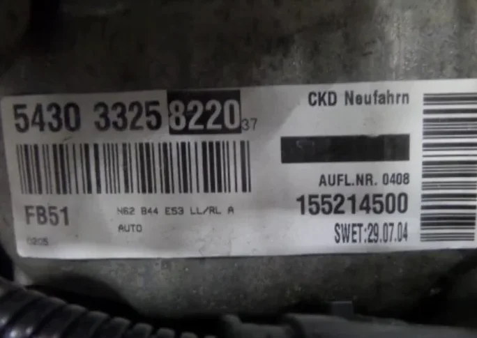 Moteur Complet Bmw 645 Ci Type E63 333cv N62b44a