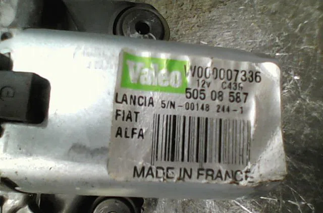 Moteur essuie-glace arrière Alfa romeo MITO (955_) 1.4 (955axv1a) (2011-2018) occasion