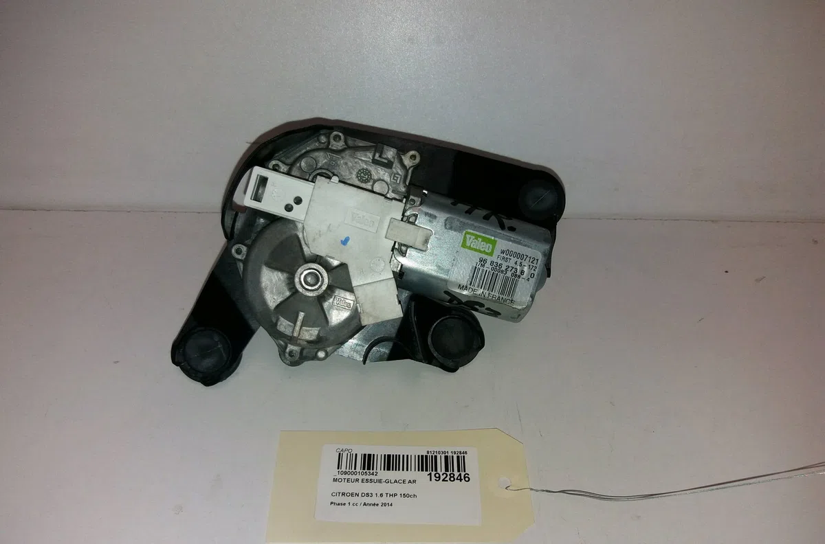 Moteur essuie-glace arrière Citroen DS3 (SA_) 1.6 thp 155 (2010-2015) 3 portes occasion