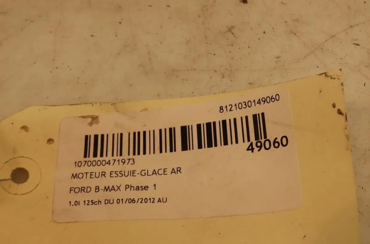 Moteur essuie-glace arrière Ford B-MAX (JK) 1.0 ecoboost (2012) occasion