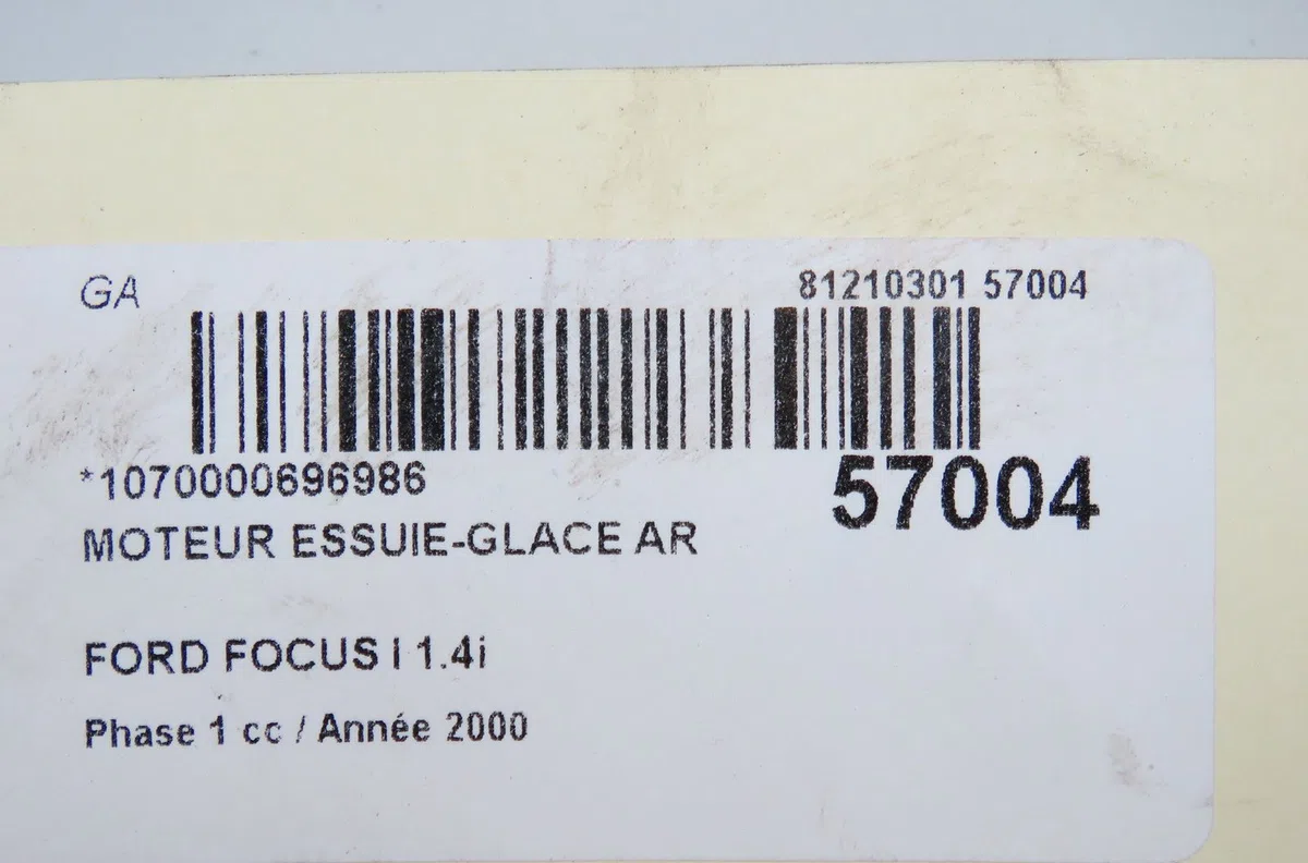 Moteur essuie-glace arrière Ford FOCUS I (DAW, DBW) 1.4 16v (1998-2004) occasion