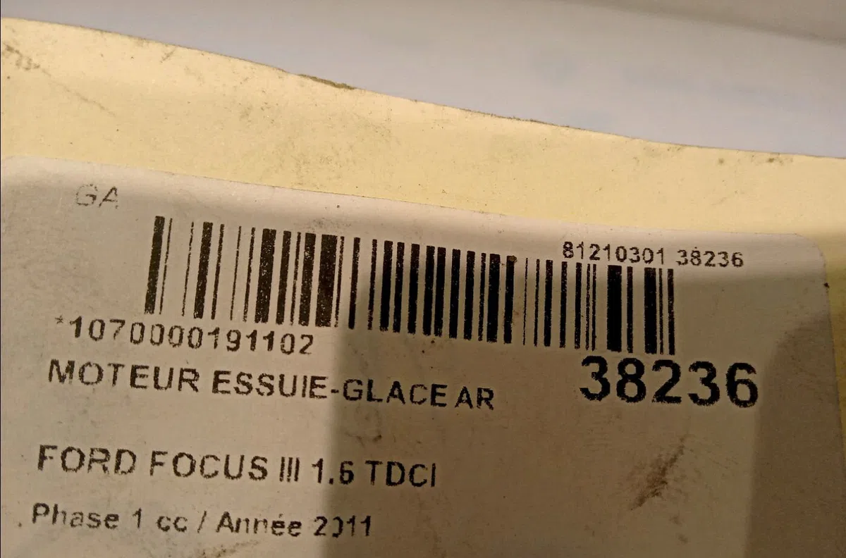 Moteur essuie-glace arrière Ford FOCUS III 1.6 tdci (2010-2017) occasion