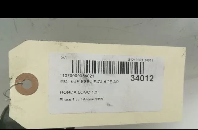 Moteur essuie-glace arrière HONDA LOGO 1999 occasion