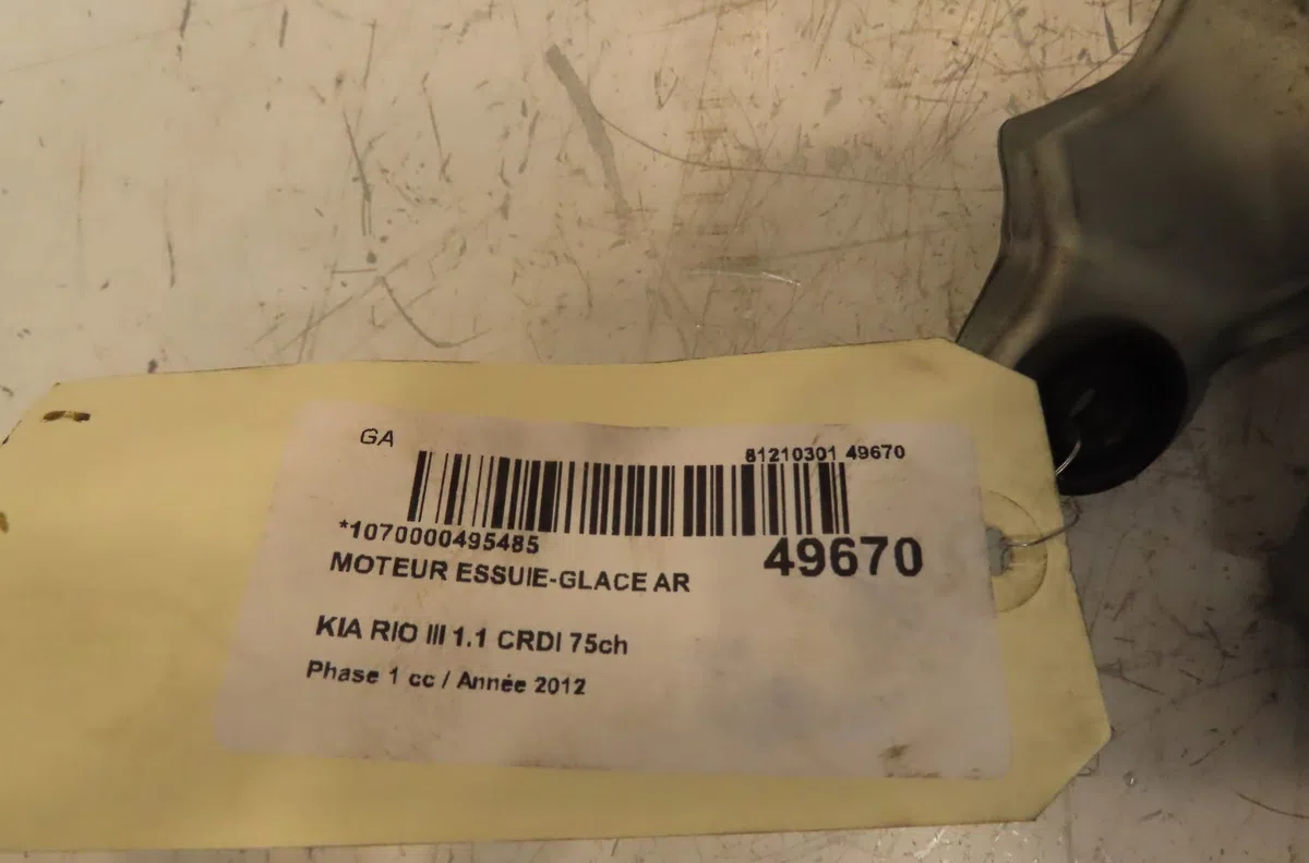 Moteur essuie-glace arrière Kia RIO III (UB) 1.1 crdi (2011-2017) occasion