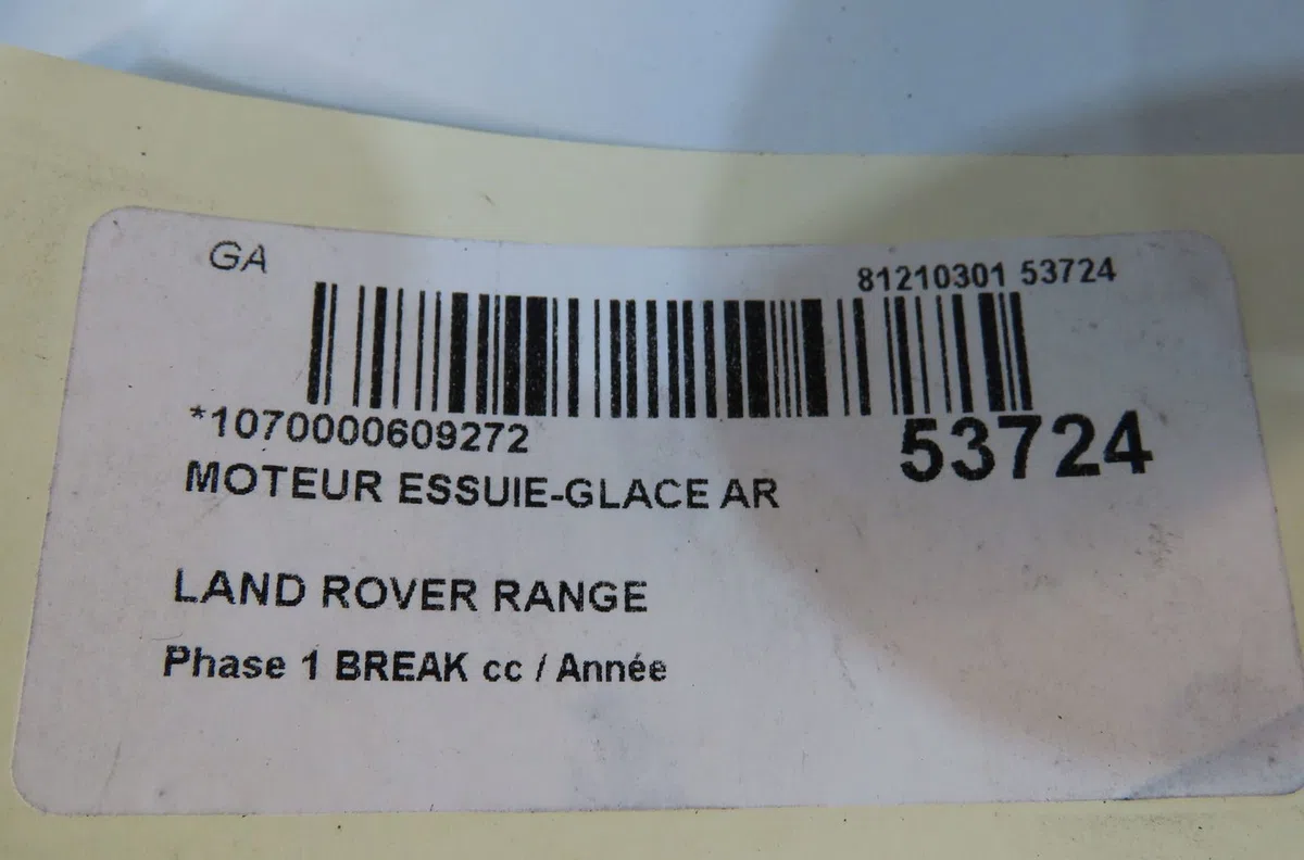 Moteur essuie-glace arrière Land rover RANGE ROVER EVOQUE (L538) 2.2 d (2011-2019) occasion
